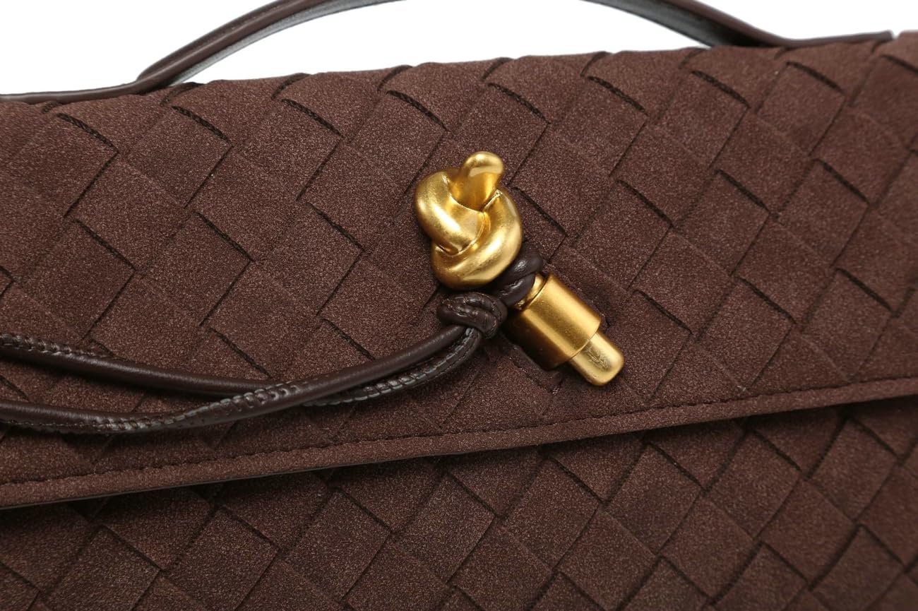Upbull Modische gewebte Abendclutch Handtaschen Damen Unterarm-Schultertasche Niedliche Umhängetaschen Crossbody-Geldbörse PU-Leder-Portemonnaie