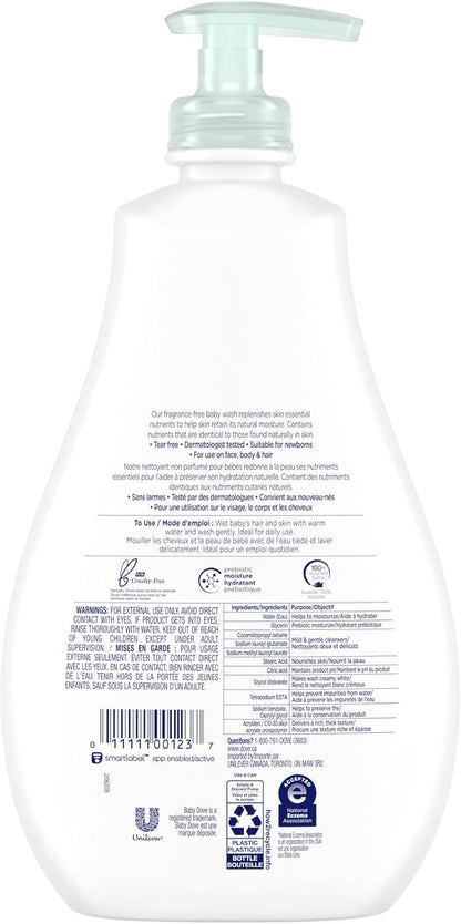 Baby Dove Tip to Toe Waschgel Sensible Feuchtigkeit hypoallergen und parfümfrei 591 ml