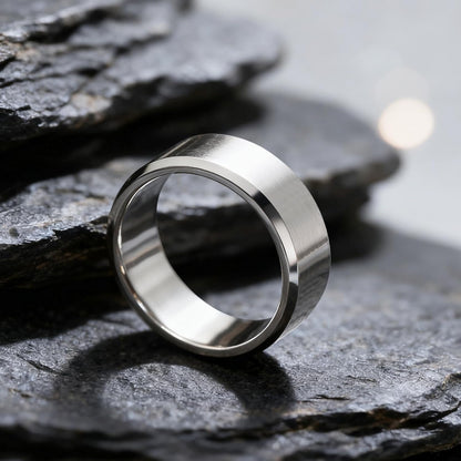 TIGRADE Titanringe 4MM 6MM 8MM 10MM Ehering in Comfort Fit Matt für Herren Damen