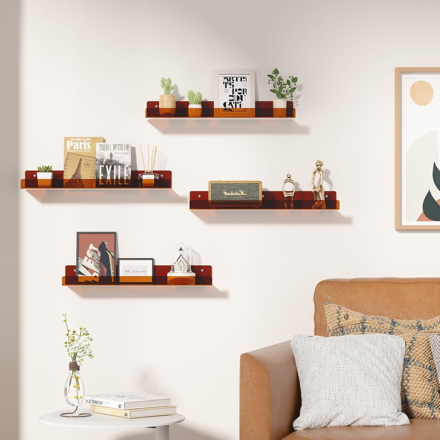 upsimples Acrylic Shelves for Wall Decor: A Game-Changer for Clutter-Free Spaces