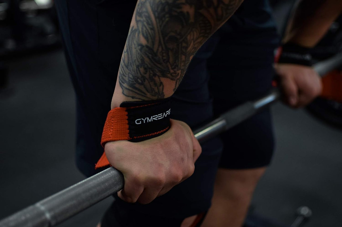 Gymreapers Hebe-Handgelenkbandagen für Gewichtheben, Bodybuilding, Powerlifting, Krafttraining und Kreuzheben – gepolstertes Neopren mit 45,7 cm Baumwolle