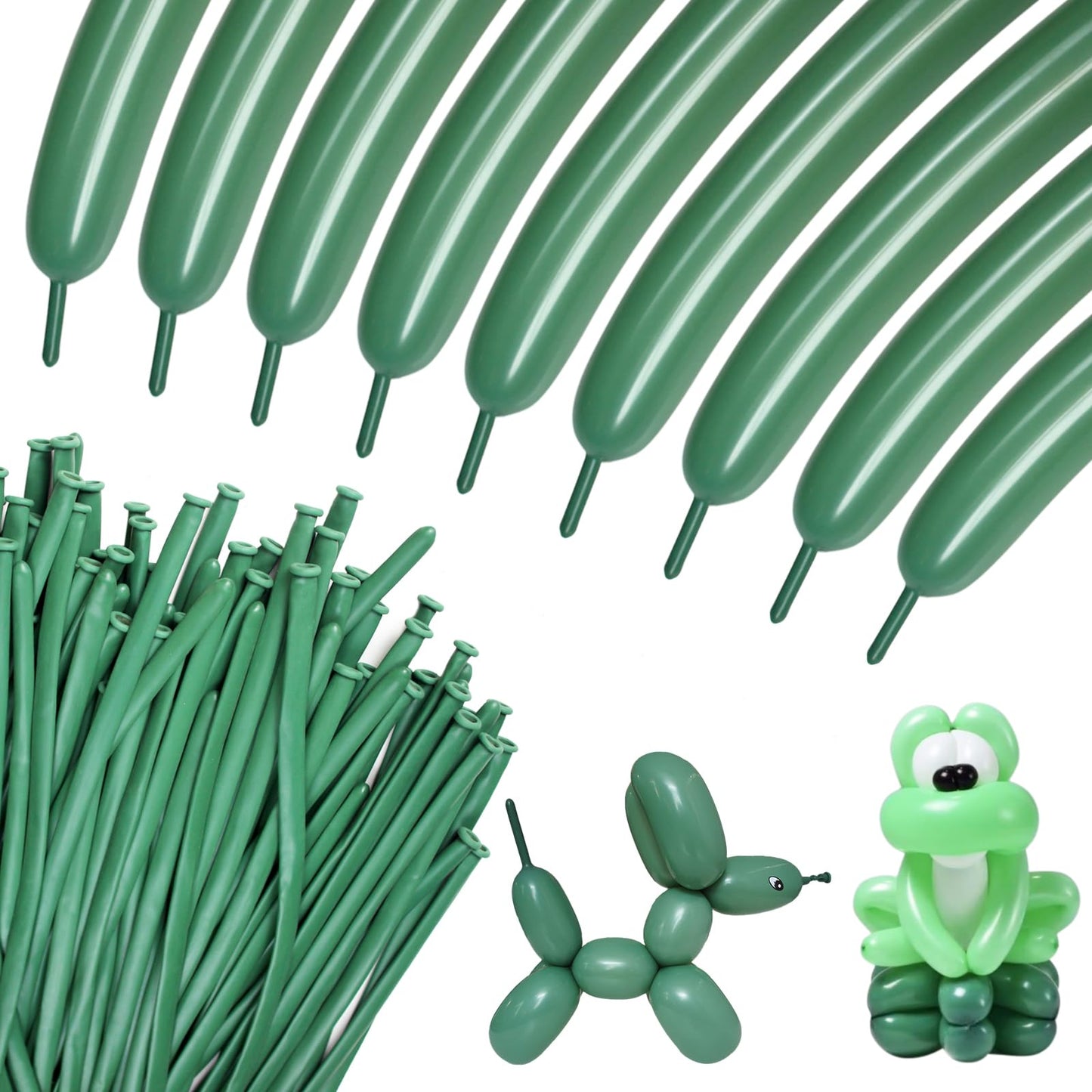 100Pcs clear 260 Balloons Clear Long Skinny Latex Balloon for Animal Ballons, Premium Quality Balloons for Beginners Baloons Making Kid's Carnivals Party Decoartion