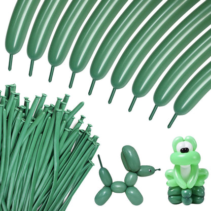 100Pcs clear 260 Balloons Clear Long Skinny Latex Balloon for Animal Ballons, Premium Quality Balloons for Beginners Baloons Making Kid's Carnivals Party Decoartion