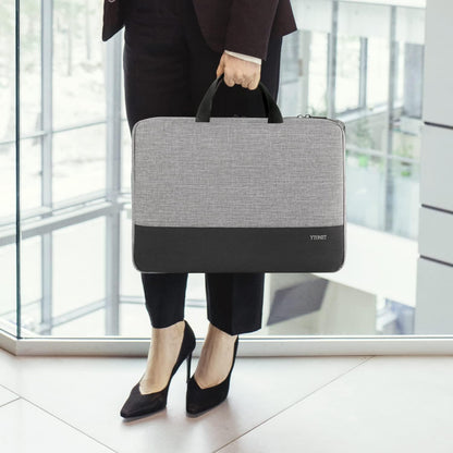 Funda para portátil Ytonet, bolsa para portátil TSA de 15.6 pulgadas, funda para portátil resistente al agua, bolsa de transporte para ordenador compatible con portátiles Lenovo, HP, Dell, Asus, regalos para hombres y mujeres, gris
