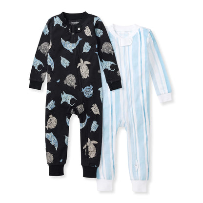 Burt's Bees Baby Unisex Footless Sleeper Pajama 100% Organic Cotton Snug-Fit 1-Piece Zip-Up Jumpsuit for Toddlers