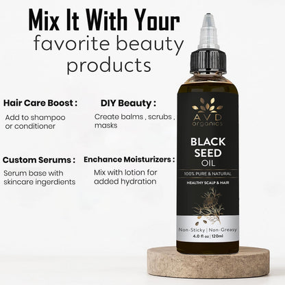 AVD Organics Rosmarinöl für Haarwachstum & Kopfhaut | Mit Biotin angereichert | Haarstärkend, pflegend und voluminös | Mit Jojoba- & Rizinusöl angereichert | GVO-frei 120ml