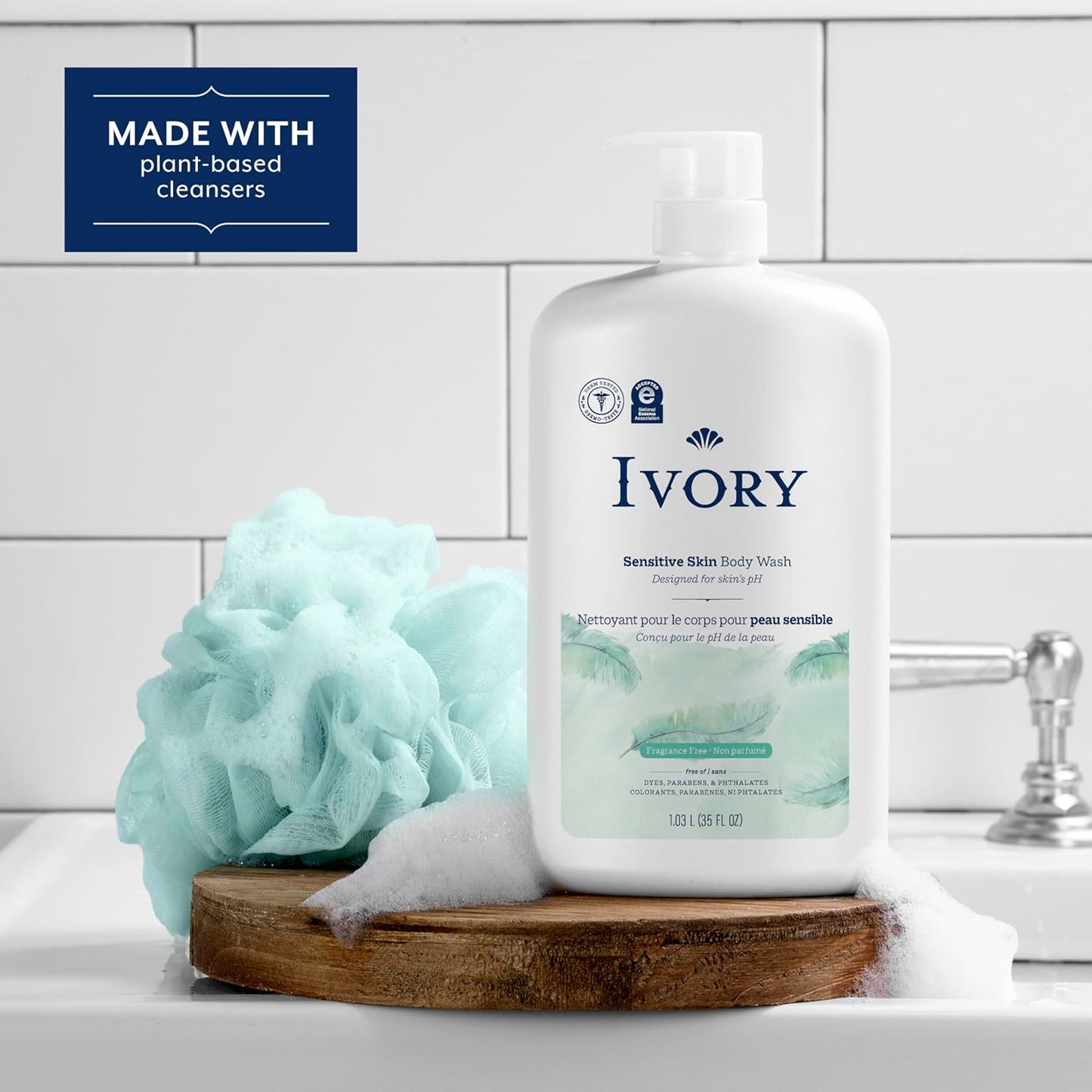 Ivory Milde & Sanfte Körperwäsche, Kokoswasserduft, 1,03 L