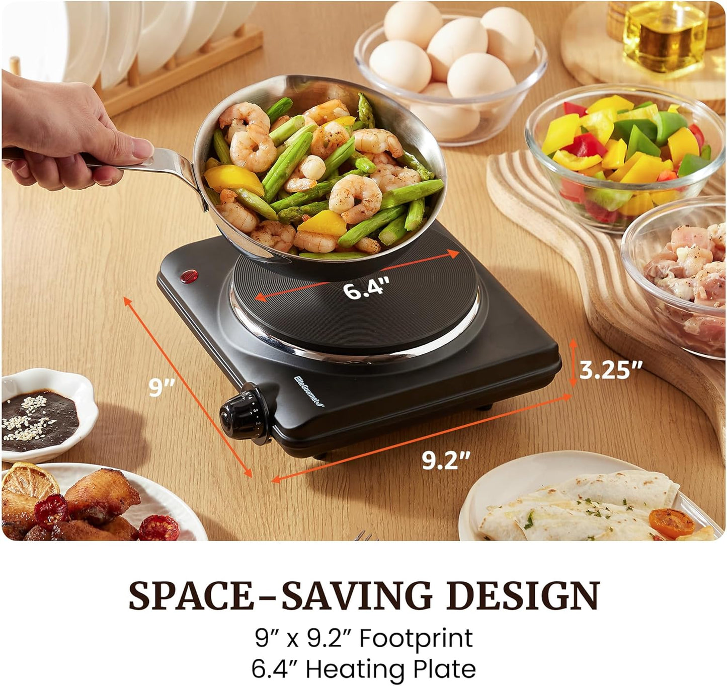 Elite Gourmet Countertop Electric Burner: A Game-Changer for Small Kitchens