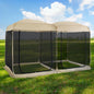 Alvantor Pop Up Screen House Tent, Instant Outdoor Gazebo with Mosquito Netting & UPF 50+ Sun Protection, Portable Canopy Shelter for Patio, Backyard, Camping (2-10 Person)