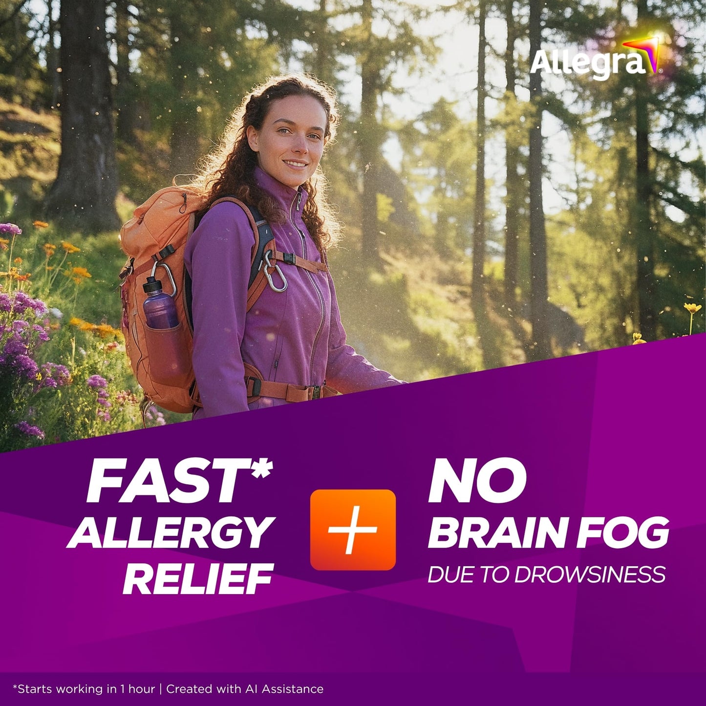 Allegra Adult 24-Hour Allergy Relief Tablets, Non-Drowsy Indoor and Outdoor Allergy Medicine, 180 mg Fexofenadine HCI Antihistamine Pill, 45-Count,(Pack of 2)