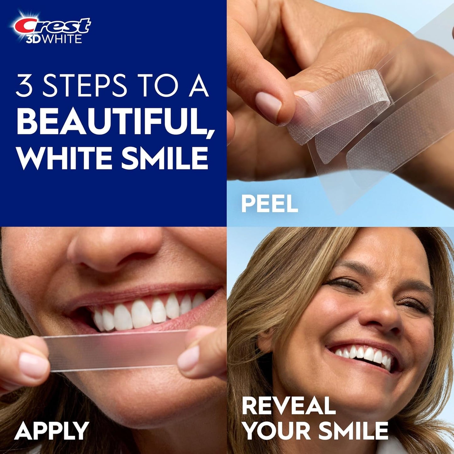 Crest 3D Whitestrips Age Renew Zahnaufhellungs-Kit für zu Hause, 21 Anwendungen, 28 Stufen weißere Zähne