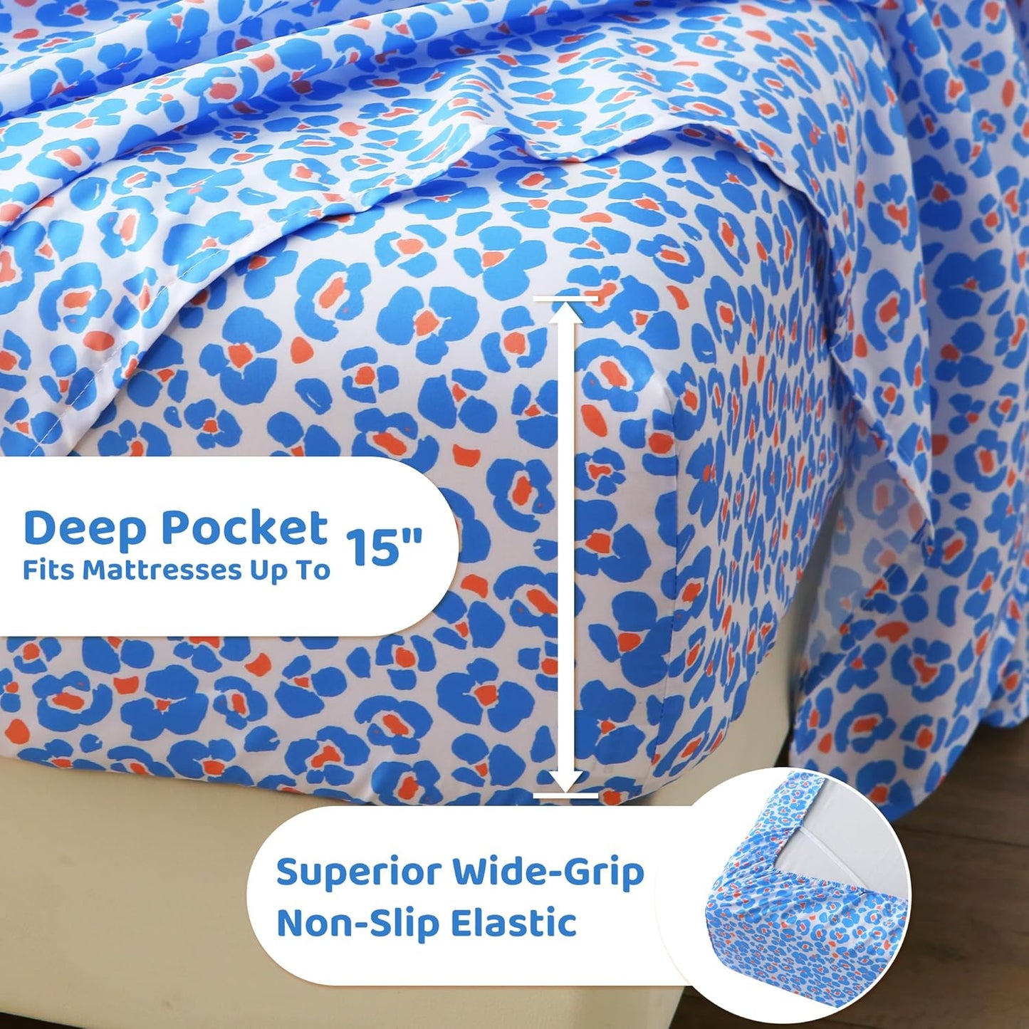Mooreeke Leopard Cheetah Printed Full Bed Sheets Review