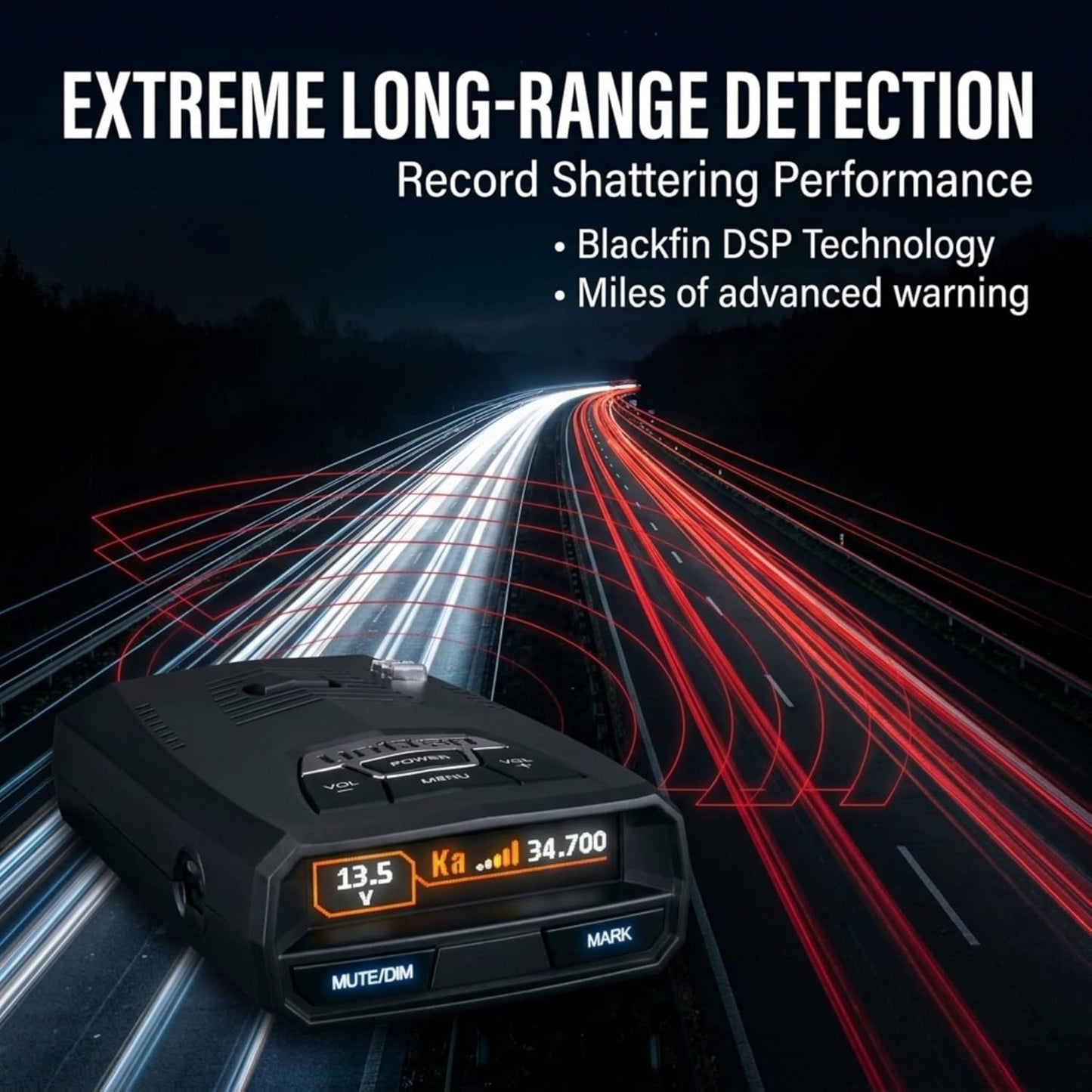 Uniden R4W (new Model) Extreme Long-Range Laser/Radar Detector, Record Shattering Performance, 360° Awareness, Built-in GPS, Wi-Fi, Bluetooth, Voice Alerts, Red Light & Speed Cameras, R/TACH App