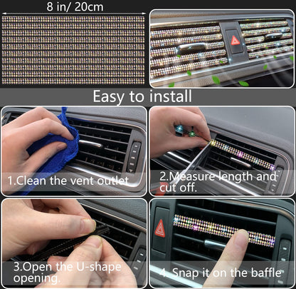NBTEPEM 27-Piece Bling Car Accessories Set - Universal Fit Steering Wheel Covers, License Plate Frames, Phone Holder, Car Fast Charger, Coasters (Pink)