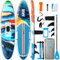 Niphean Inflatable Stand Up Paddle Board with SUP Accessories, Anti-Slip EVA Deck, 10’6’’ Inflatable Paddle Boards for Adults & Youth of All Skill Levels
