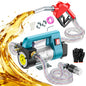 DIYtoolifz 5 GPM Cordless Fuel Transfer Pump Compatible with DeWalt 20V & Milwaukee 18V Batteries, Portable Gas Can Pump with 51" Hose, 5 Adapters, Gas Pump for Diesel, Gasoline (Bare Tool)
