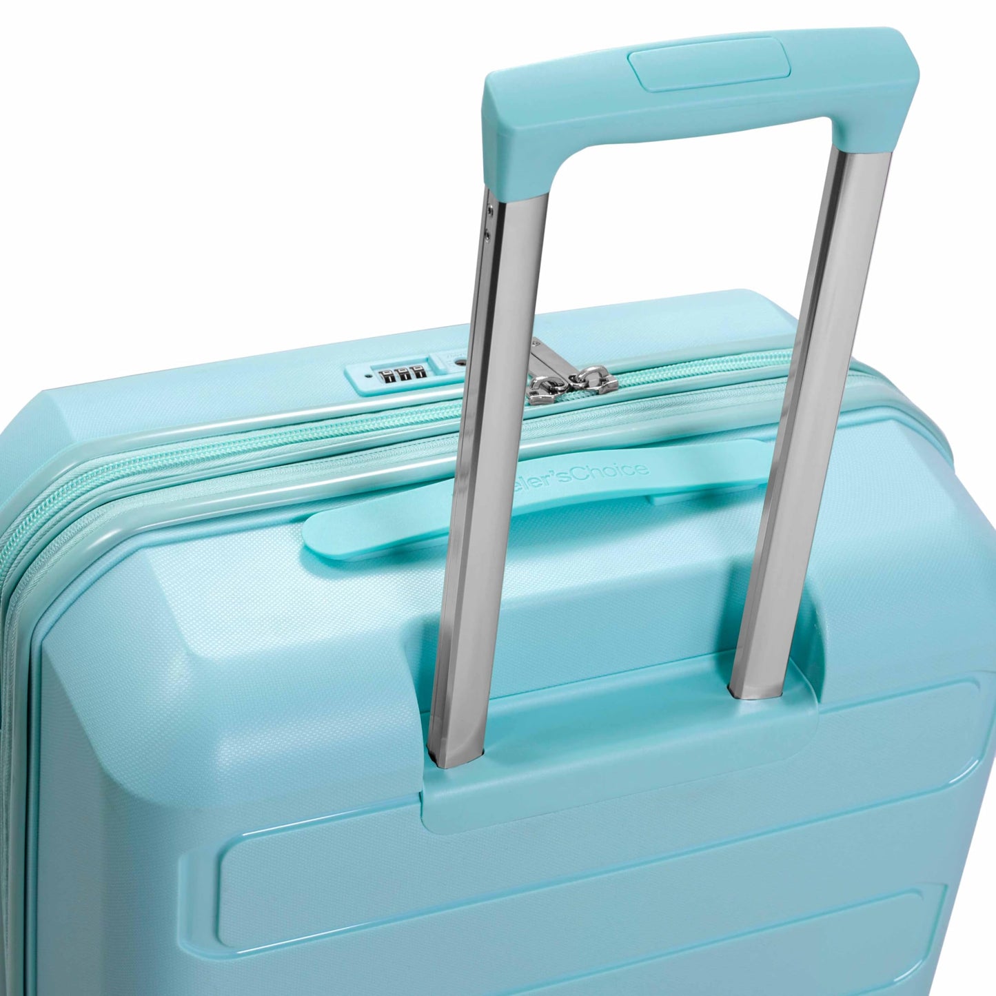 Traveler's Choice Pagosa Hardshell Expandable Luggage with Spinner Wheels, Slate Blue, 3-Piece Set (22/27/30)