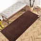 PURRUGS Dirt Trapping Door Mat 32" x 70", Non-Slip/Skid Machine Washable Entryway Rug, Dog Doormat, Super Absorbent Welcome Mat for Muddy Wet Shoes and Paws, Grayish Brown