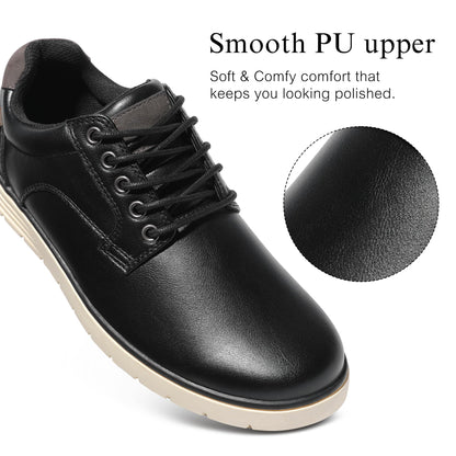 Men Dress Shoes Casual Lace Up Oxfords – Comfortable for Business Travel Work