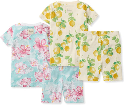Burt's Bees Baby Unisex Pajamas, Short Sleeve Tee and Shorts 2-Piece PJ Set, 100% Organic Cotton
