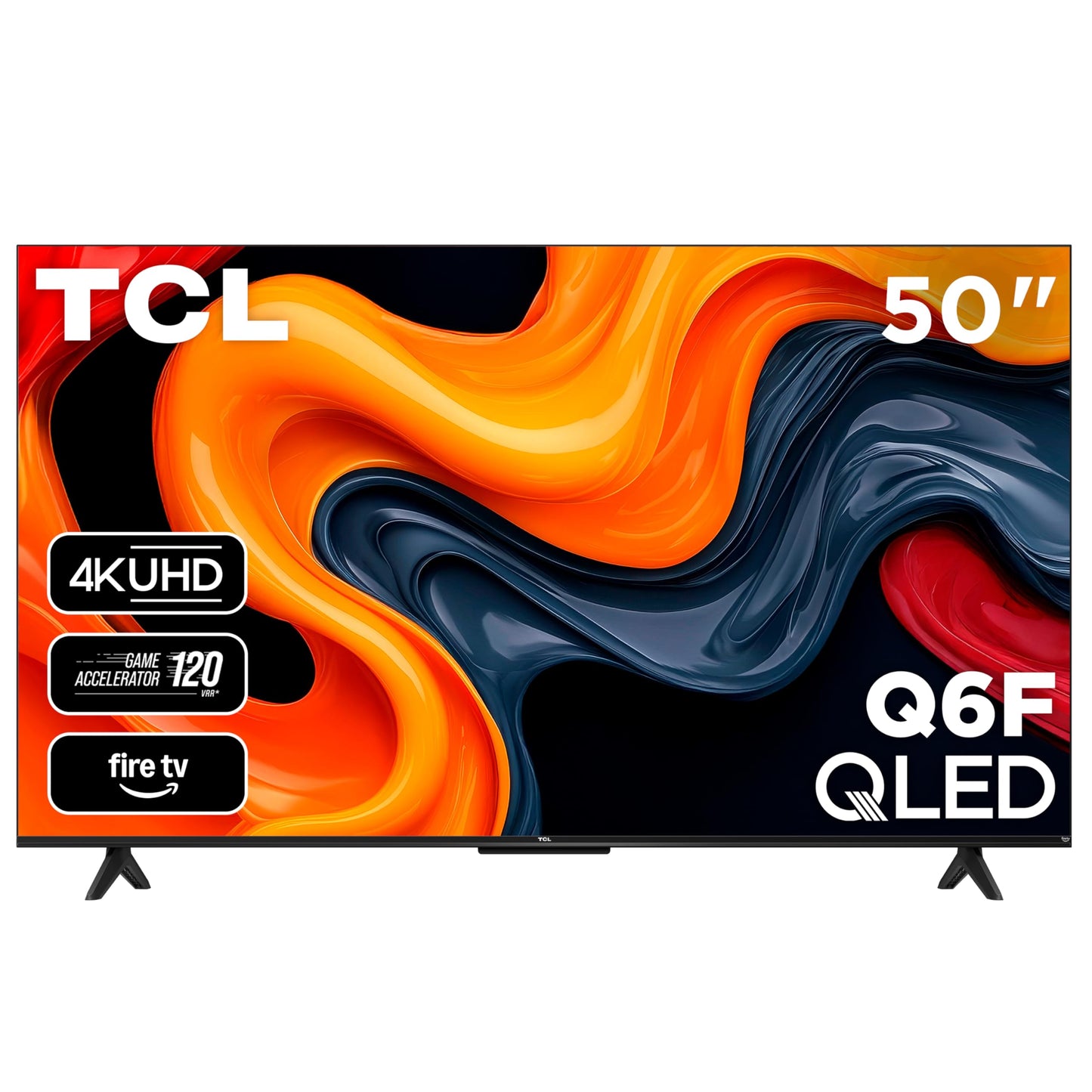 TCL 43-Inch Q6 QLED 4K UHD Smart TV with Fire TV (43Q651F, 2025 Model) Dolby Vision, HDR PRO+, Dolby Atmos, Alexa Built-in with Voice Remote, Apple AirPlay 2 Compatibility, Streaming Television