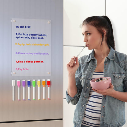 Neatsure Acrylic Magnetic Dry Erase Board - A Stylish and Functional Addition to Your Fridge