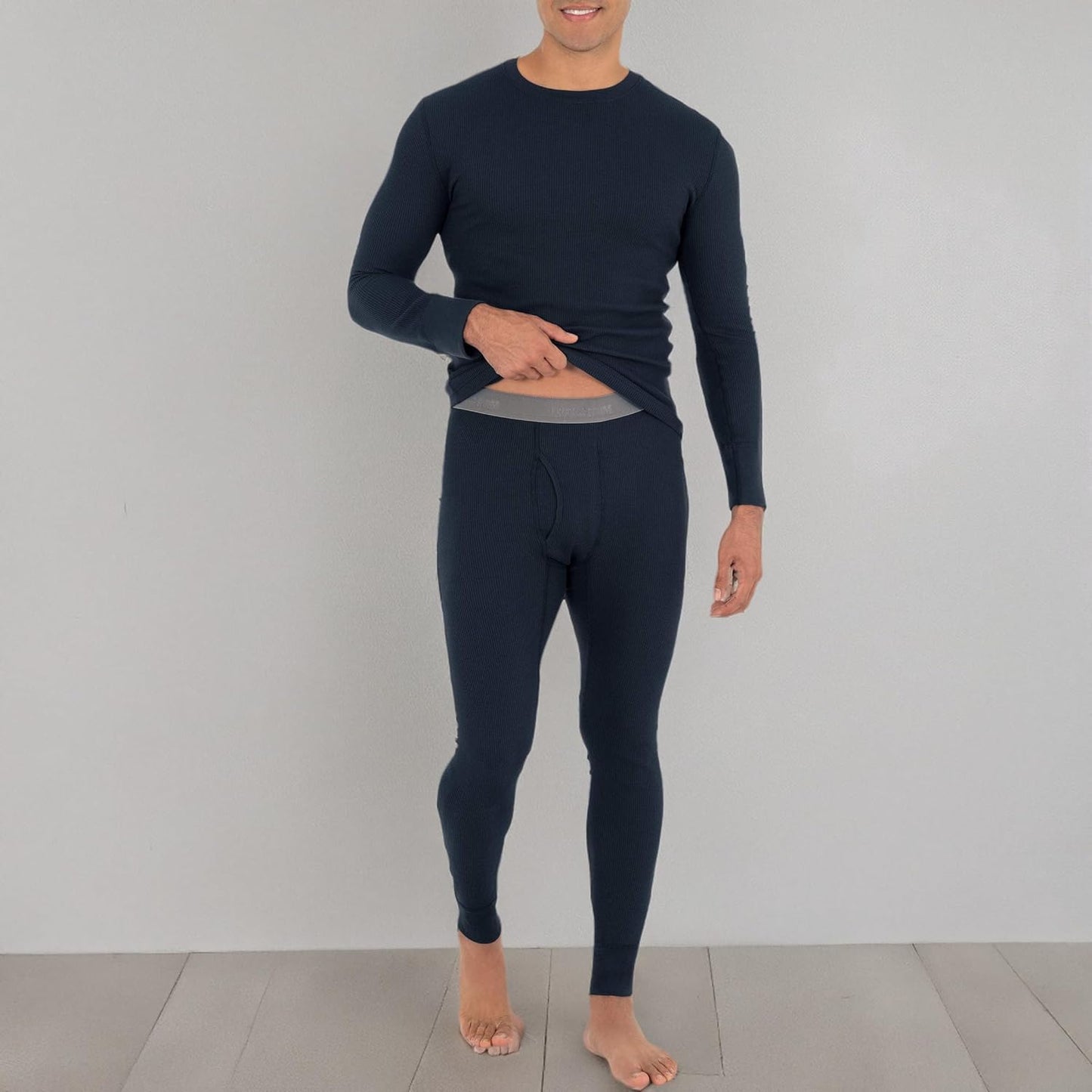 Fruit of the Loom Herren Premium Waffel-Thermo-Unterwäsche lange Unterhose aus recyceltem Material (1er-, 2er-, 3er- und 4er-Pack)