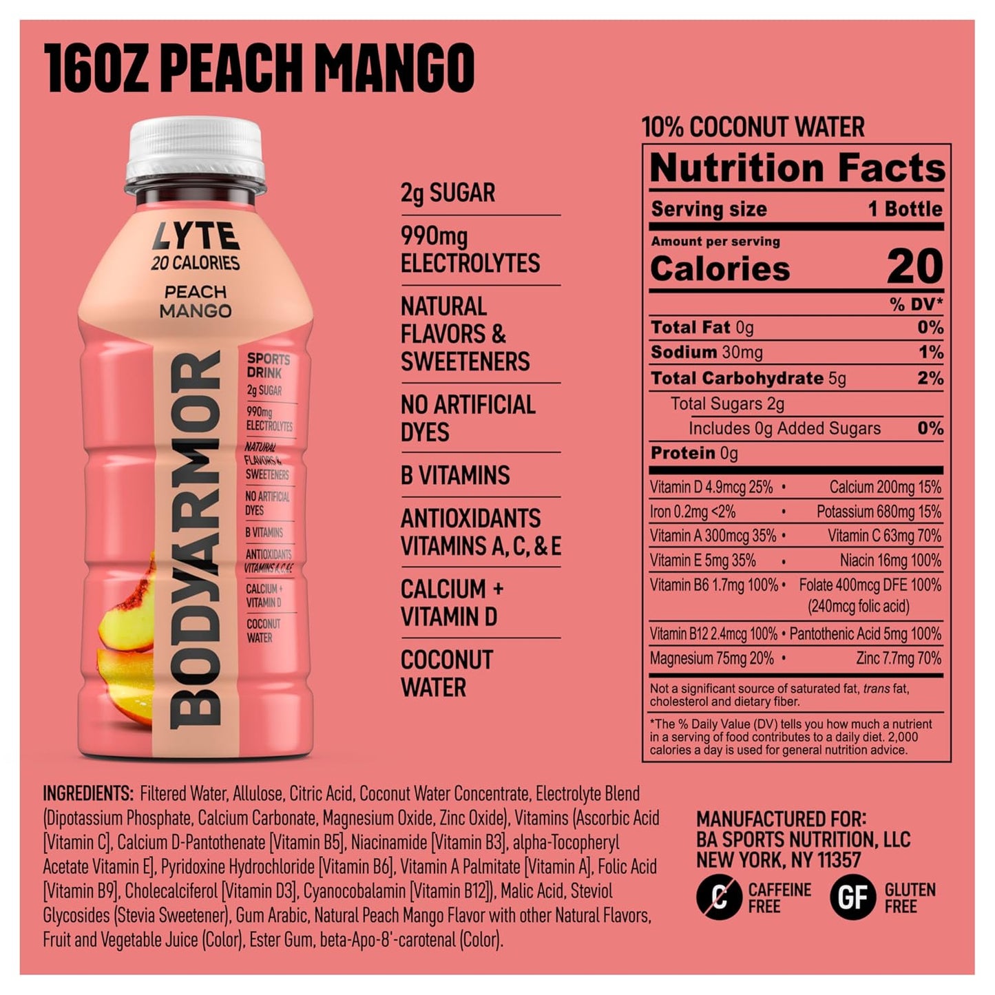 BODYARMOR LYTE: A Refreshing, Low-Calorie Sports Drink