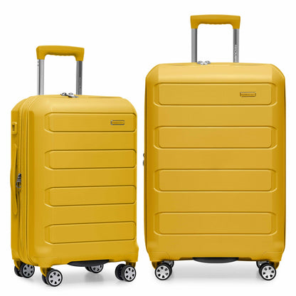 Traveler's Choice Pagosa Hardshell Expandable Luggage with Spinner Wheels, Slate Blue, 3-Piece Set (22/27/30)