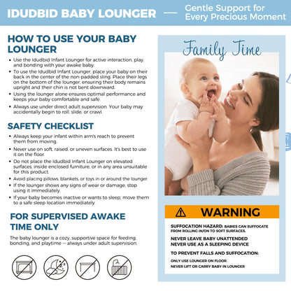 Baby Lounger & Snuggle Nest for Newborn 0-24 Months, Baby Nest Supervised Breathable Cotton for Newborn, Breathable Portable Infant Lounnger for Travel and Home, Pink (Lounger Cover Included)