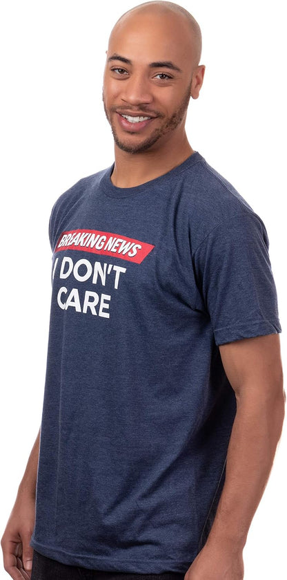 Eilmeldung: Ist mir egal | Lustiger Sarkasmus Humor Sarkastischer Witz Grafik T-Shirt für Männer Frauen