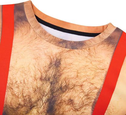 Cozople Herren T-Shirts 3D Bedruckt Lustige Shirts Hässliche Kurzarm Rundhals Oberteil Tee