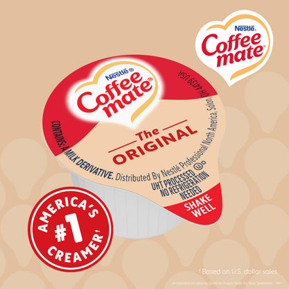 Nestlé Coffee mate Kaffeeweißer, Original, flüssige Einzelportionen, milchfrei, ungekühlt, 0,375 fl oz Becher (360er Pack)