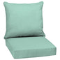 Arden Outdoor Foam Deep Seat Cushions Set, 24x24, Premium High-Density Foam, Never Flattens, Weather-Proof for Patio Chair Sofa Couch, Blue Shibori Stripe