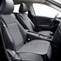 Elantrip 2PCs Front Car Seat Covers Leather Water Proof Seat Protector Universal fit for Most Cars SUVs and Trucks Black