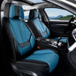 Coverado Car Seat Covers 5 Pieces, Full Set Universal Seat Covers for Cars, Waterproof Nappa Leather Auto Seat Protectors with Head Pillow, Car Interiors Fit for Most Sedans SUV Pick-up Truck, Black