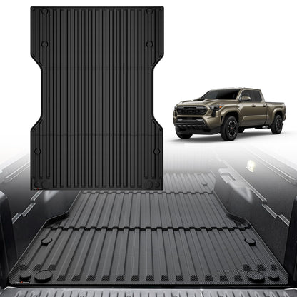 TripleAliners Truck Mat Compatible with 2019-2026 Chevy Silverado 1500 / GMC Sierra 1500 6.6FT Accessories, Truck Bed Mat Heavy Duty Custom Fit All Weather Protection TPE Pickup Liner, Standard Bed