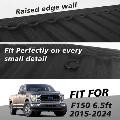 TripleAliners Truck Mat Compatible with 2019-2026 Chevy Silverado 1500 / GMC Sierra 1500 6.6FT Accessories, Truck Bed Mat Heavy Duty Custom Fit All Weather Protection TPE Pickup Liner, Standard Bed