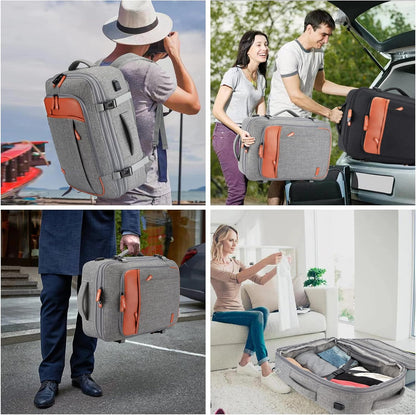 Lumesner Handgepäck Rucksack, extra großer 40L Flugzugelassener Reiserucksack für Damen & Herren