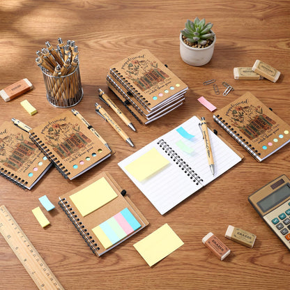 Jetec 48 Set 2026 CNA Week Gifts Bulk Nurse Appreciation Gift Set Small Inspirational Kraft Spiral Nursing Notebooks with Sticky Notes Pens for Healthcare Medical Hospital Coworker Staff Office