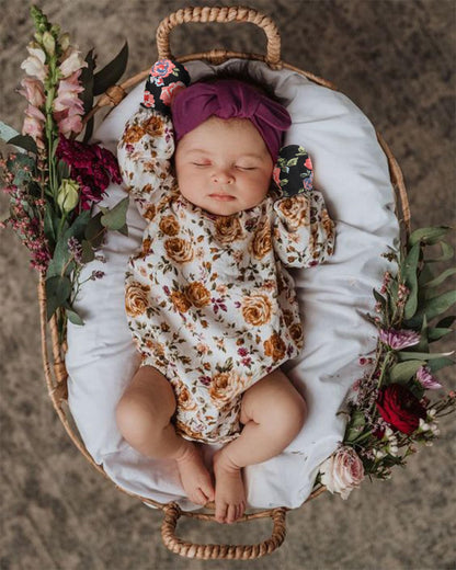 BQUBO Baby Fäustlinge Kratzschutz Handschuhe aus Baumwolle mit elastischem Bündchen Hypoallergen für Neugeborene und Babys von 0-6 Monaten Jungen und Mädchen