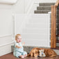 PRObebi Retractable Dog Gate for the House Extends to 54" Wide 34" Tall, Gates for Baby Indoor, Stair Gate for Outdoor, Staris, Hallways, Doorways, Deck, Porch, Need Drilling