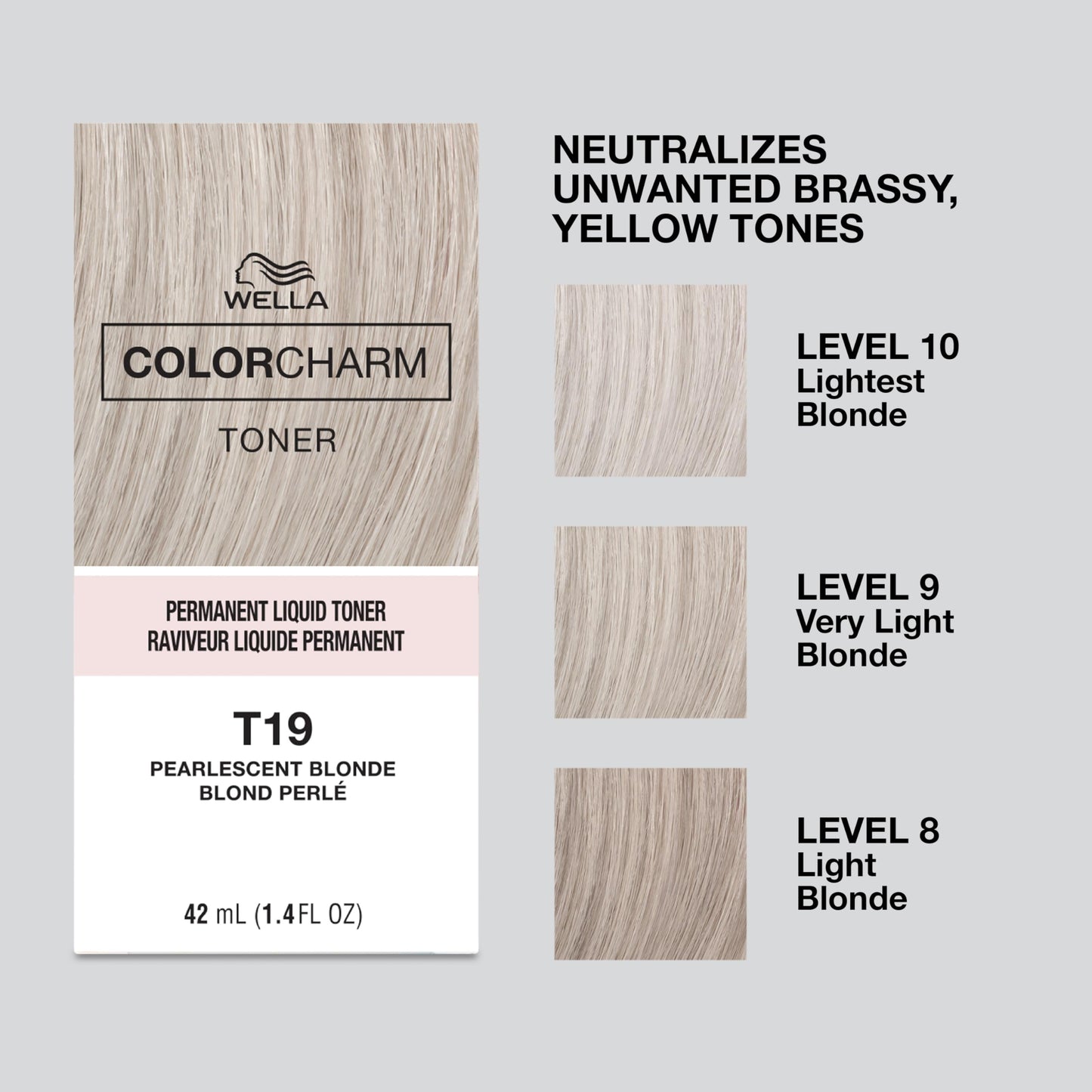 COLORCHARM Permanente Flüssigtönungen | Neutralisiert Gelbstich | Frei von Parabenen | Vegan | T18 Hellstes Aschblond | 41 ml