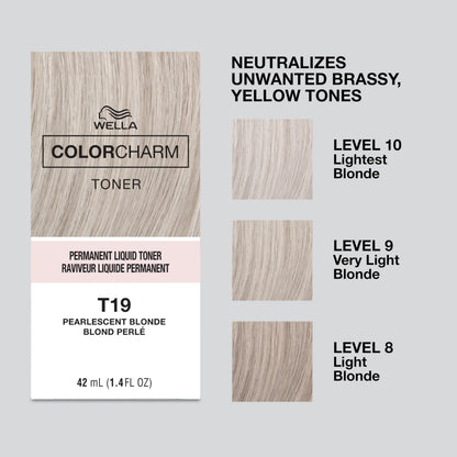 COLORCHARM Permanente Flüssigtönungen | Neutralisiert Gelbstich | Frei von Parabenen | Vegan | T18 Hellstes Aschblond | 41 ml