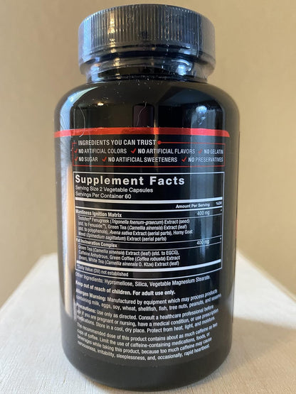 Force Factor Test X180 Ignite 120ct 2-Pack, 240 Count