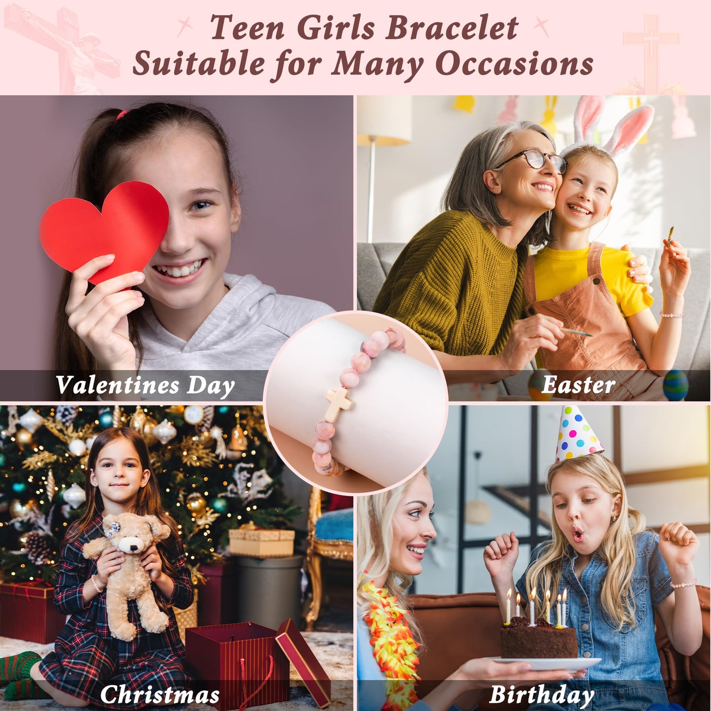 Sereney 6. Geburtstag Mädchen Geschenk, Verstellbare Perlenarmbänder zum 6. Geburtstag als Geburtstagsgeschenk für 6-jährige Mädchen, Geschenke zum 6. Geburtstag für Tochter, Nichte, Enkelin