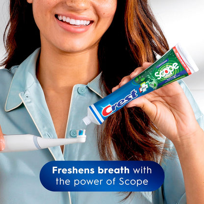 Crest Complete Zahncreme Whitening Plus Scope Minty Fresh, insgesamt 480 ml (4er-Pack à 120 ml)