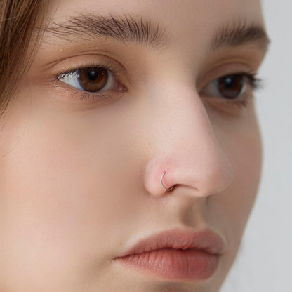 Thin Nose Rings Hoops for Women/Men: A Simple yet Elegant Addition