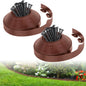 2-Inch x 66 FT Landscape Edging Border with 100 Spikes, No Dig Garden Border Edging Kit, Plastic Edging Border Flexible for Garden Flower Beds Lawn Yard Paver Pathway (Black)