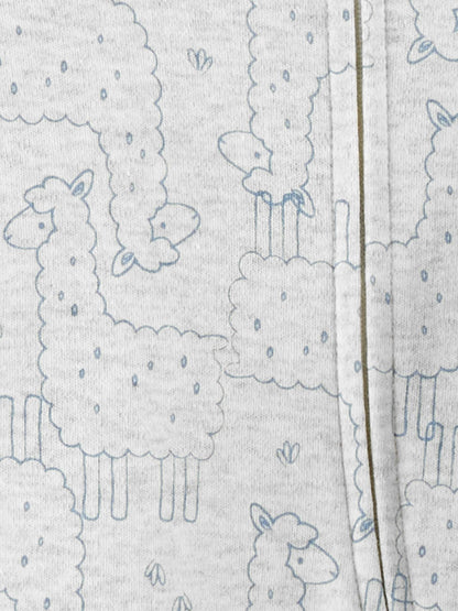 Simple Joys by Carter's Unisex Baby-Schlafoverall mit Füßen aus Baumwolle, 3er-Pack, Bär/Lama/Regenbogen, 3-6 Monate